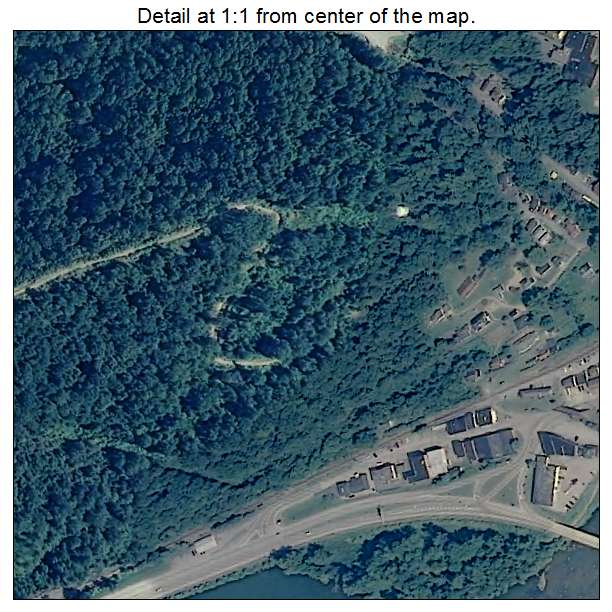 Aerial Photography Map of Gauley Bridge, WV West Virginia