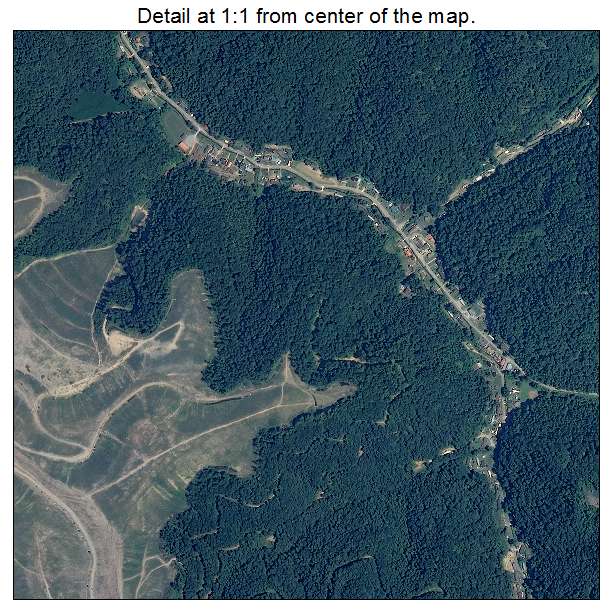 Gilbert Creek, West Virginia aerial imagery detail