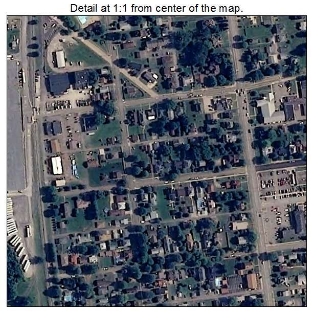 Glen Dale, West Virginia aerial imagery detail