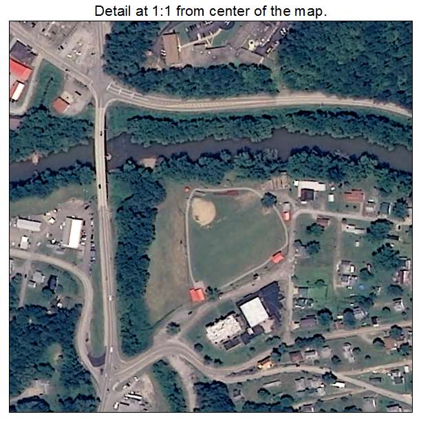 Grantsville, West Virginia aerial imagery detail