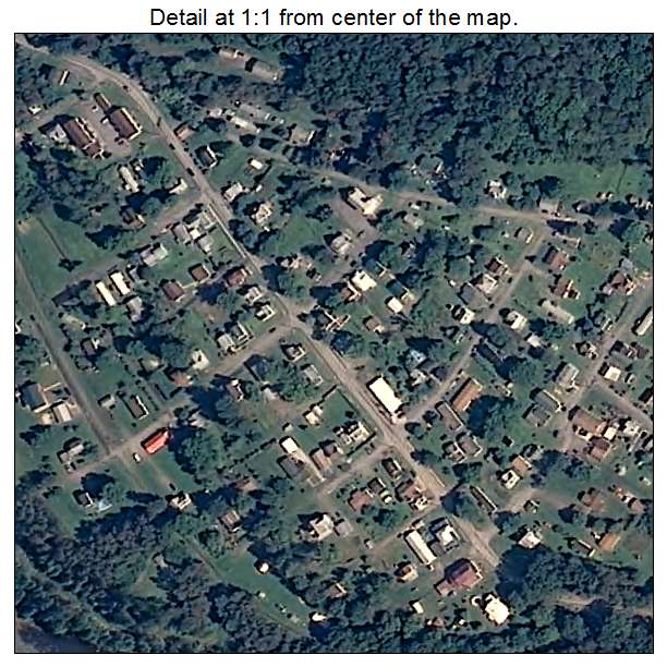 Hambleton, West Virginia aerial imagery detail