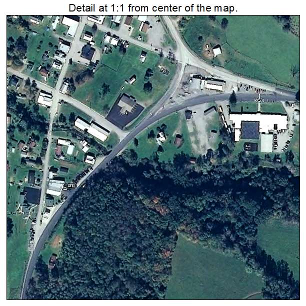 Harman, West Virginia aerial imagery detail