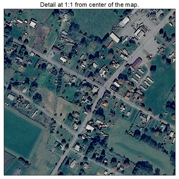 Hillsboro, West Virginia aerial imagery detail