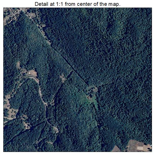 Hinton, West Virginia aerial imagery detail
