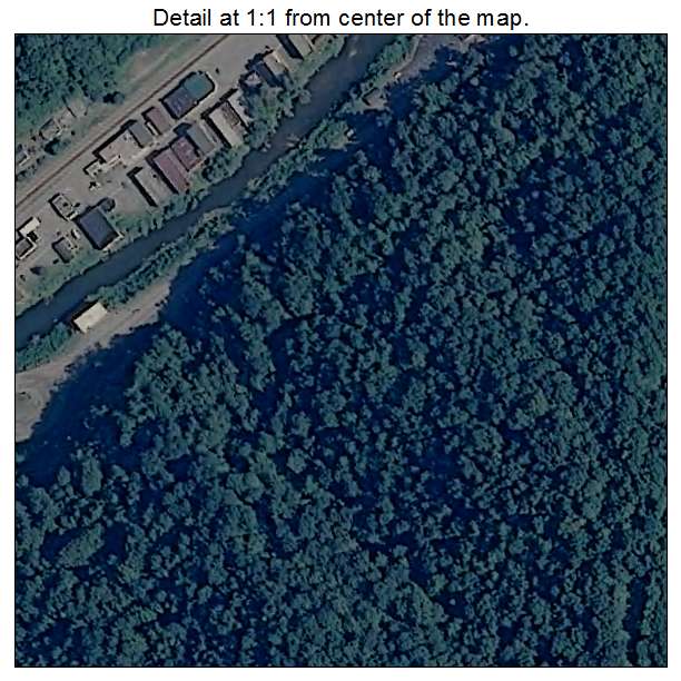 Iaeger, West Virginia aerial imagery detail