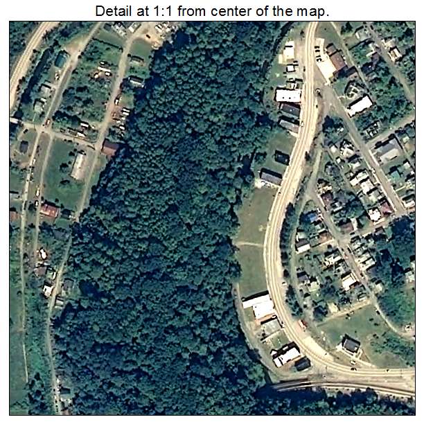 Kimball, West Virginia aerial imagery detail