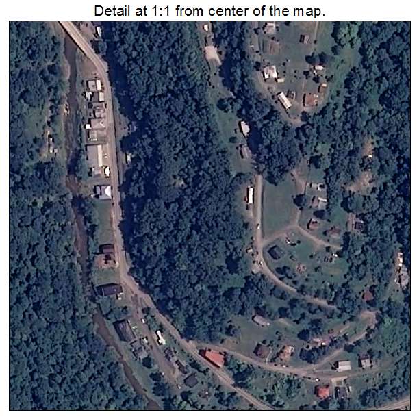 Littleton, West Virginia aerial imagery detail