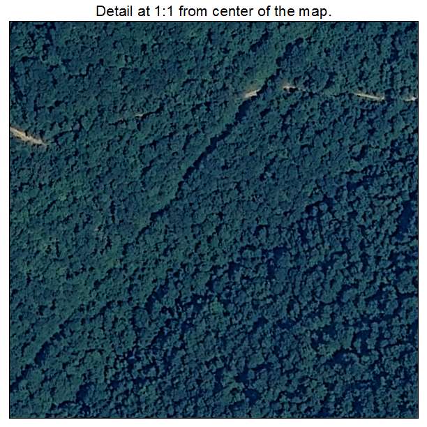 Logan, West Virginia aerial imagery detail