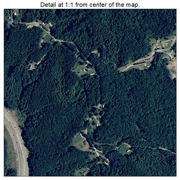MacArthur, West Virginia aerial imagery detail