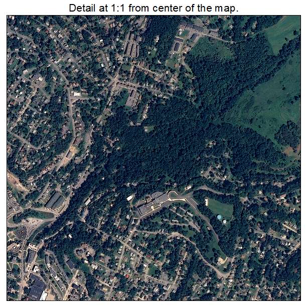 Morgantown, West Virginia aerial imagery detail