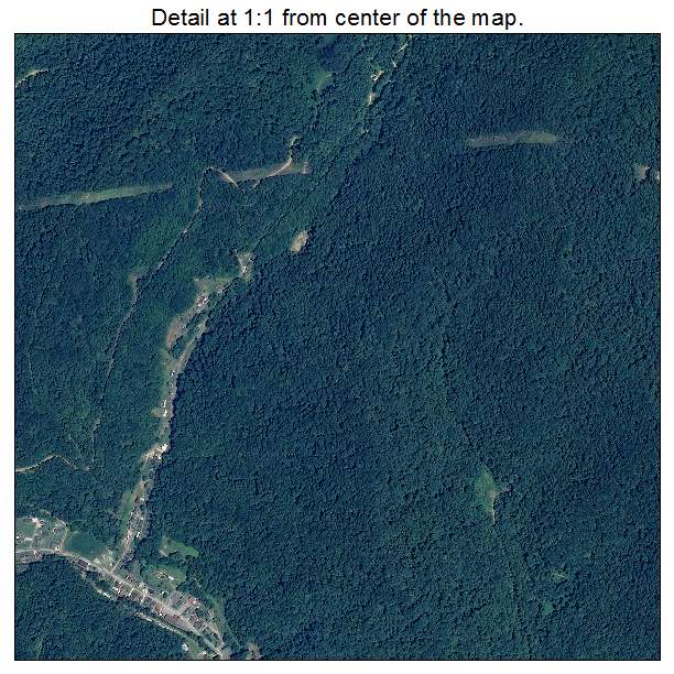 Mount Gay Shamrock, West Virginia aerial imagery detail