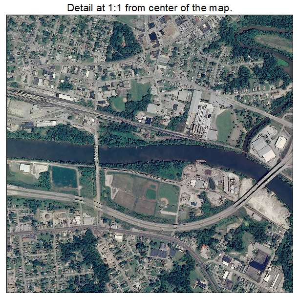 Parkersburg, West Virginia aerial imagery detail