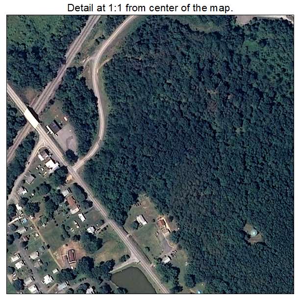Paw Paw, West Virginia aerial imagery detail