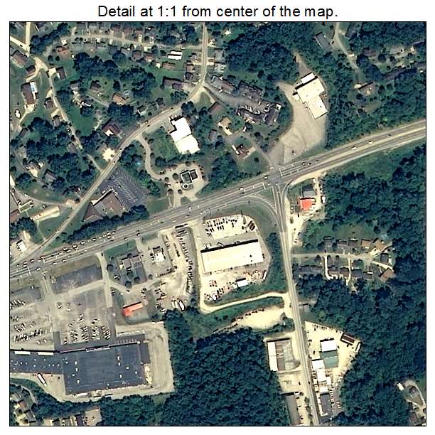 Pea Ridge, West Virginia aerial imagery detail