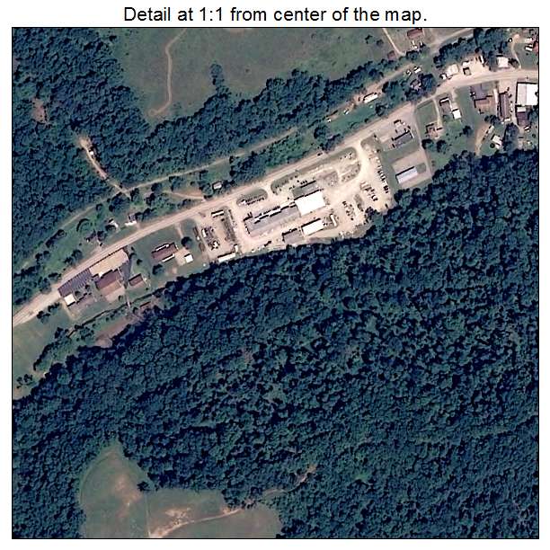 Pennsboro, West Virginia aerial imagery detail