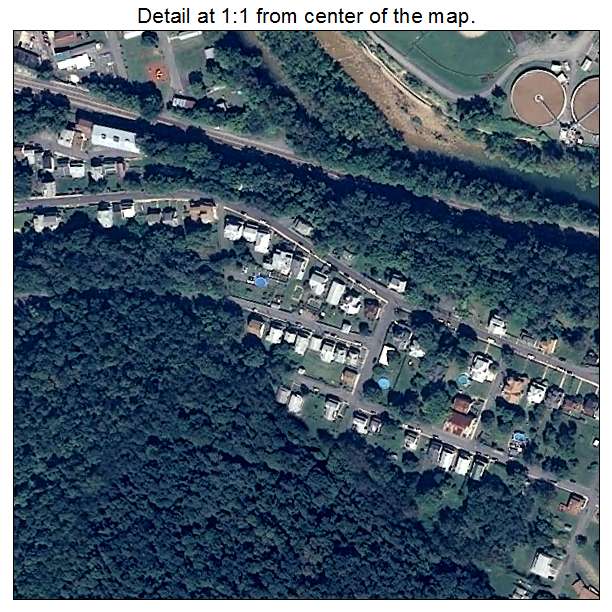Piedmont, West Virginia aerial imagery detail