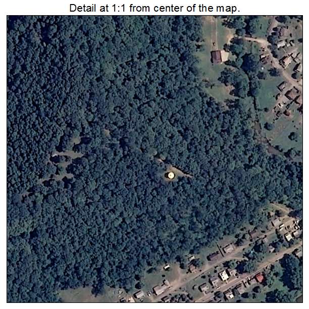 Pine Grove, West Virginia aerial imagery detail