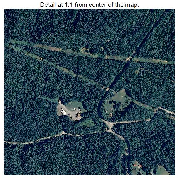 Piney View, West Virginia aerial imagery detail