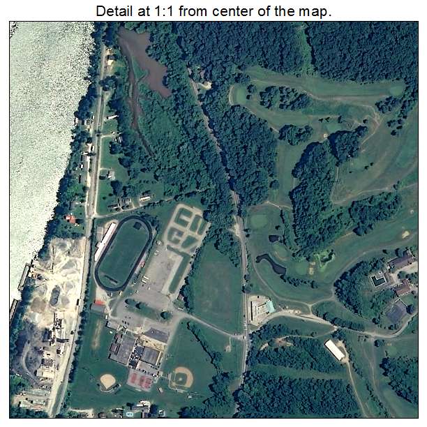 Poca, West Virginia aerial imagery detail