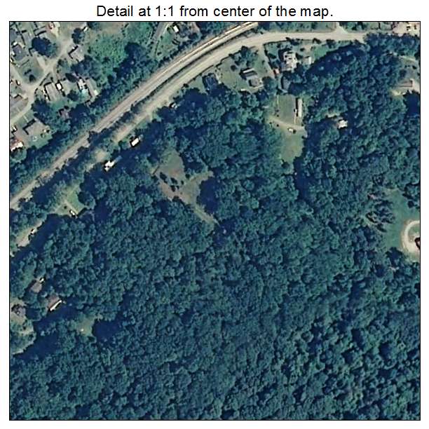 Pratt, West Virginia aerial imagery detail