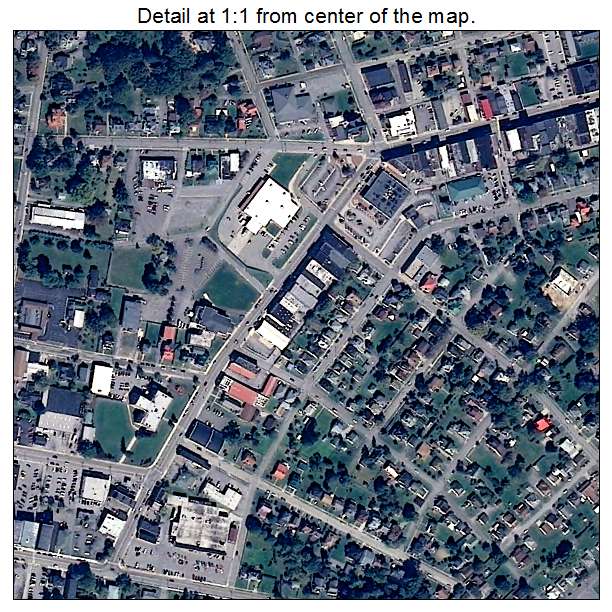 Princeton, West Virginia aerial imagery detail