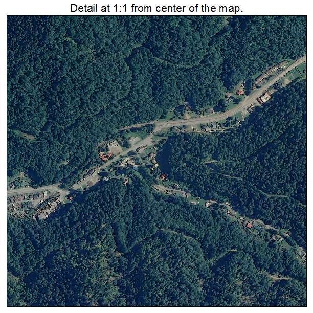 Red Jacket, West Virginia aerial imagery detail