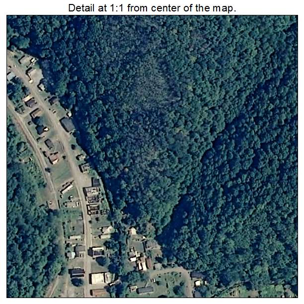 Rhodell, West Virginia aerial imagery detail