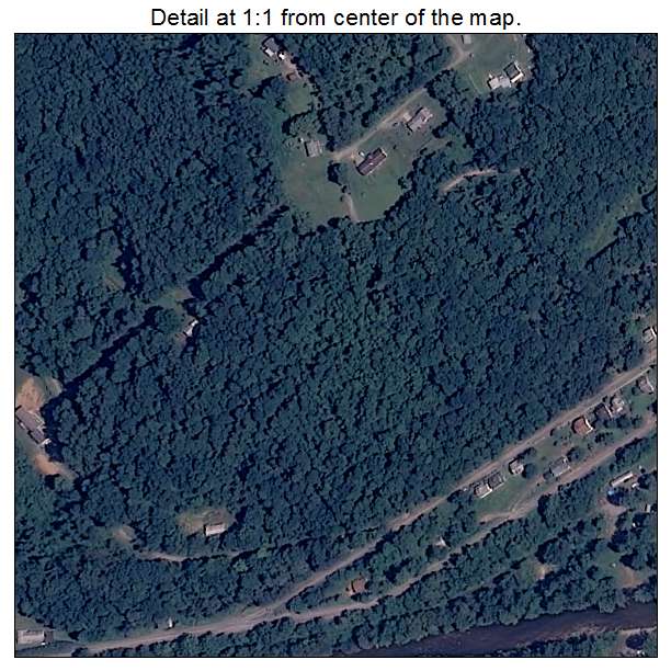 Richwood, West Virginia aerial imagery detail
