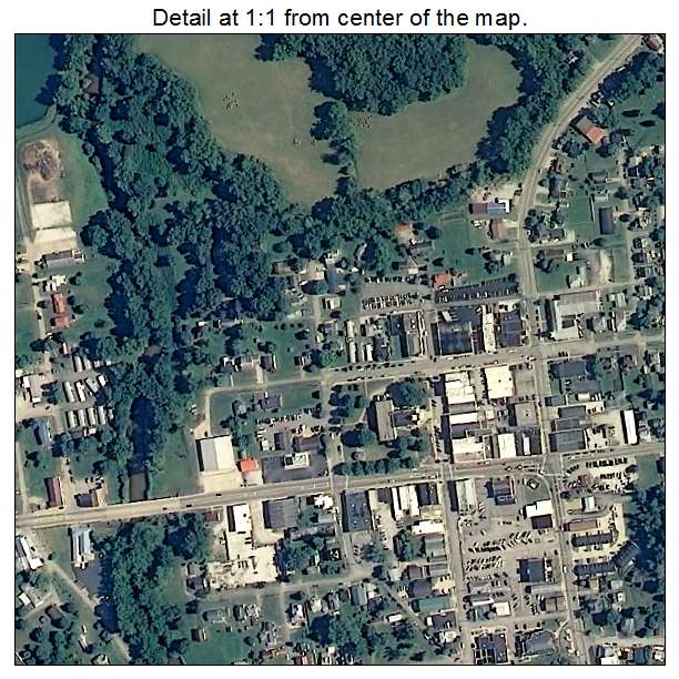 Ripley, West Virginia aerial imagery detail