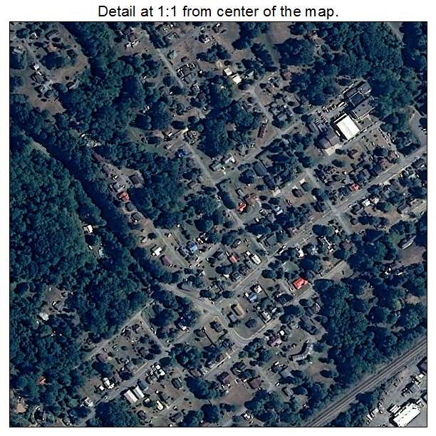 Ronceverte, West Virginia aerial imagery detail