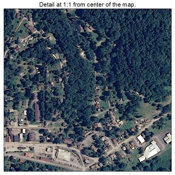 Salem, West Virginia aerial imagery detail