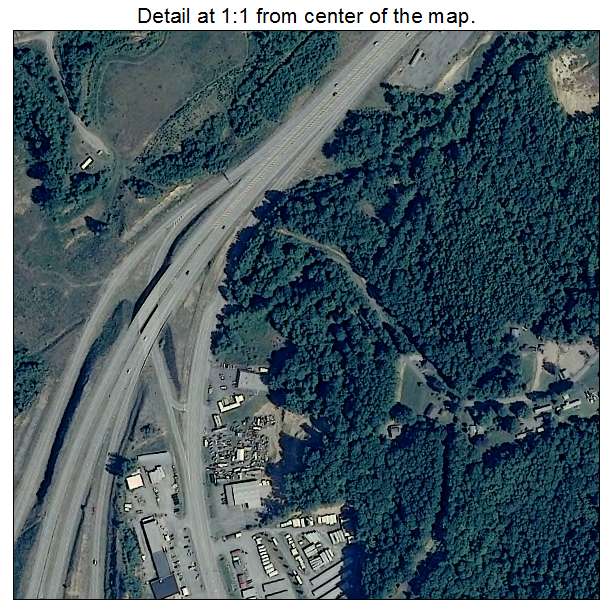 Sophia, West Virginia aerial imagery detail