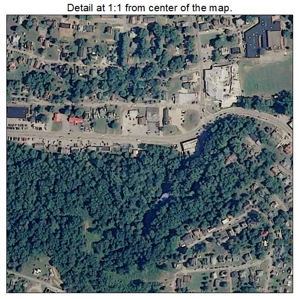 Spencer, West Virginia aerial imagery detail