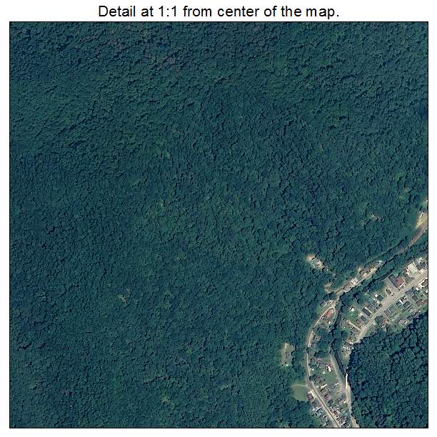 Switzer, West Virginia aerial imagery detail