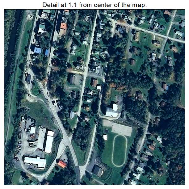Thomas, West Virginia aerial imagery detail