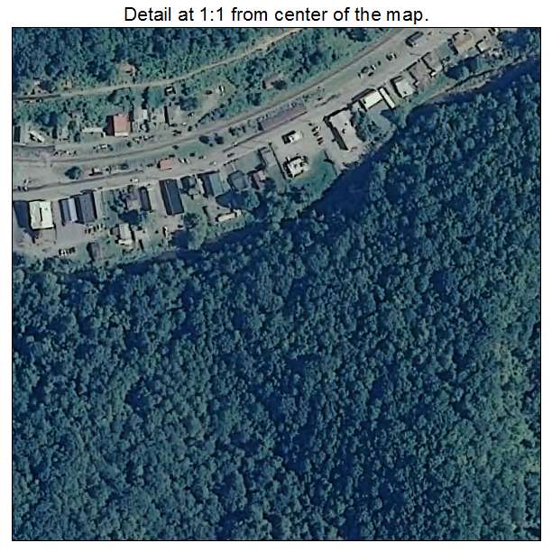 War, West Virginia aerial imagery detail