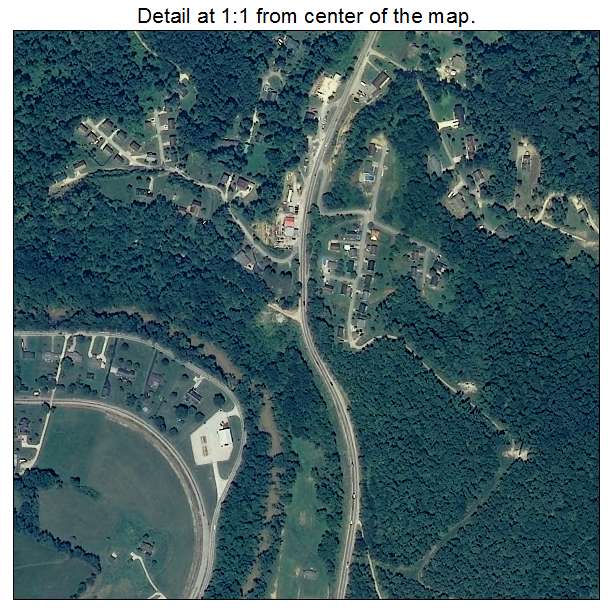 Wayne, West Virginia aerial imagery detail