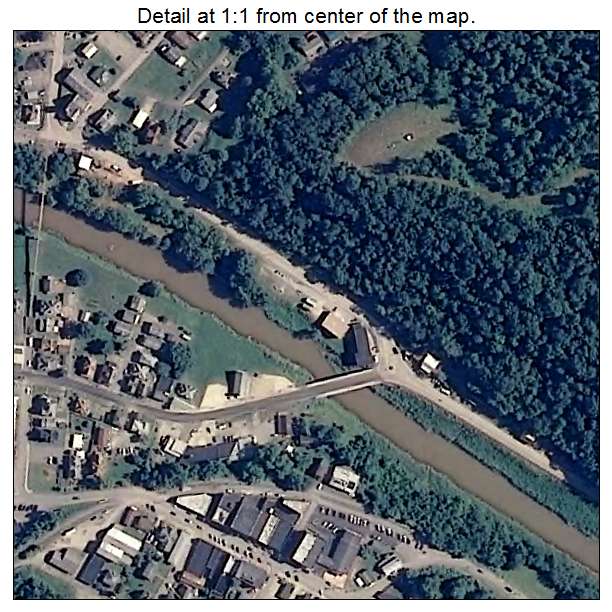 West Union, West Virginia aerial imagery detail