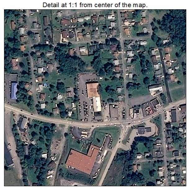 Westover, West Virginia aerial imagery detail