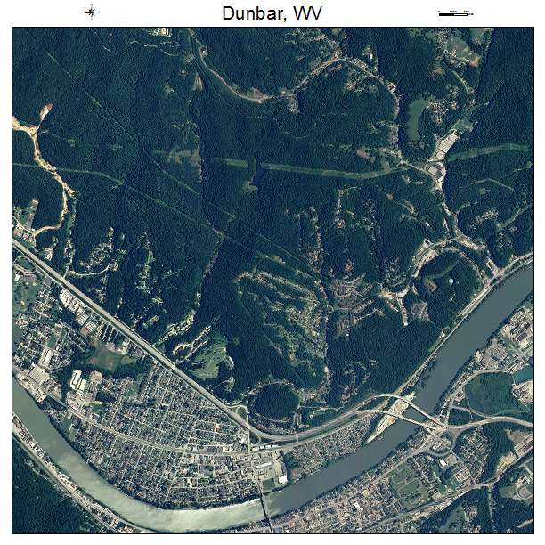 Dunbar, WV air photo map