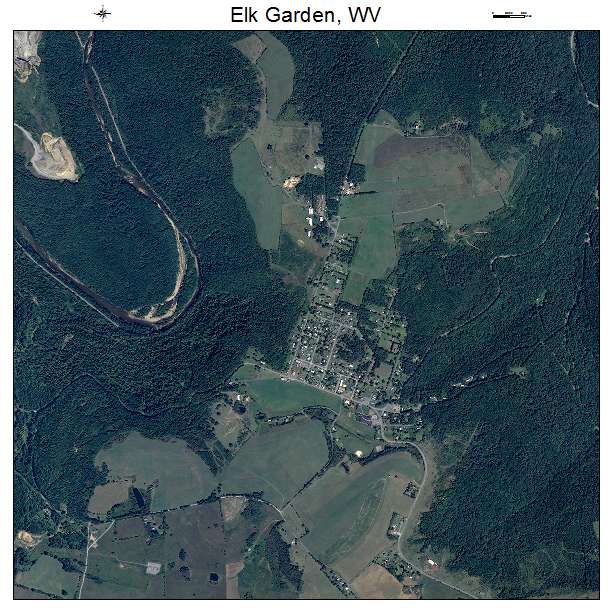 Elk Garden, WV air photo map