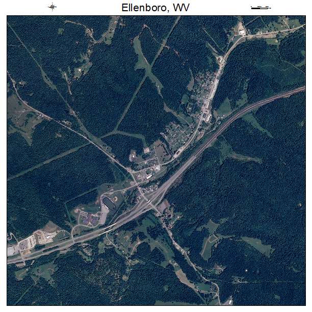 Ellenboro, WV air photo map