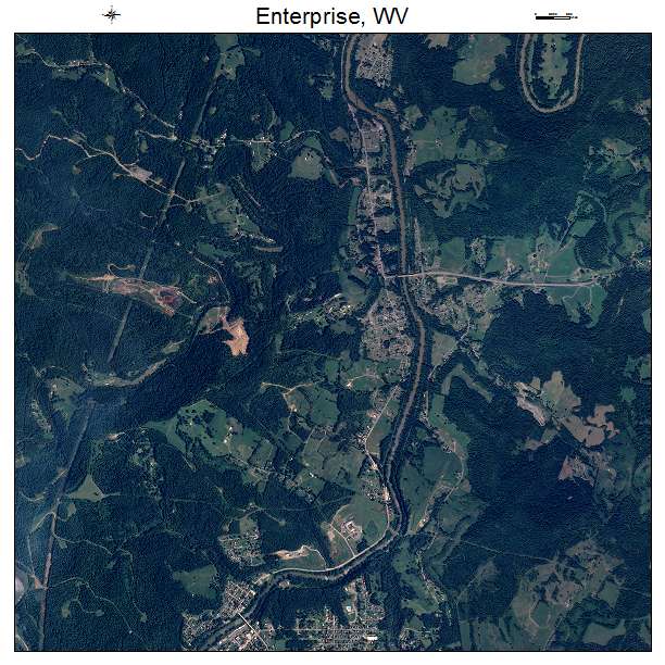Enterprise, WV air photo map