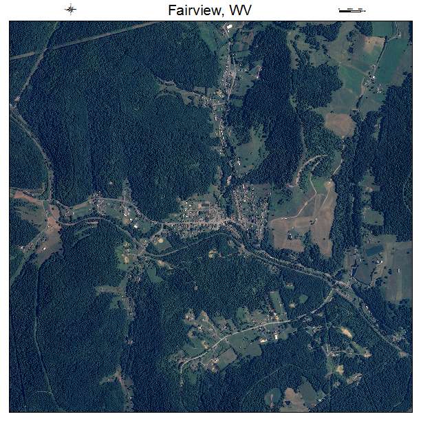 Fairview, WV air photo map