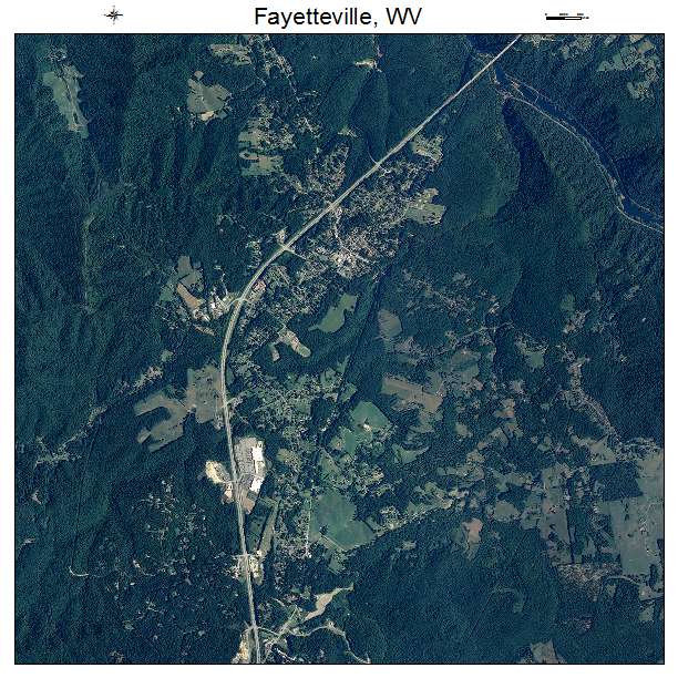 Fayetteville, WV air photo map