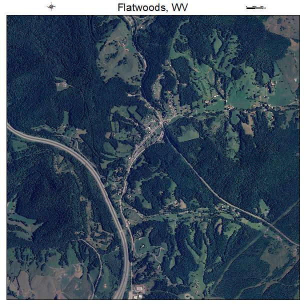 Flatwoods, WV air photo map