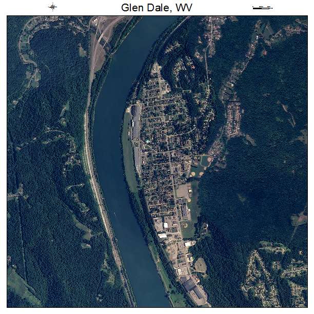 Glen Dale, WV air photo map