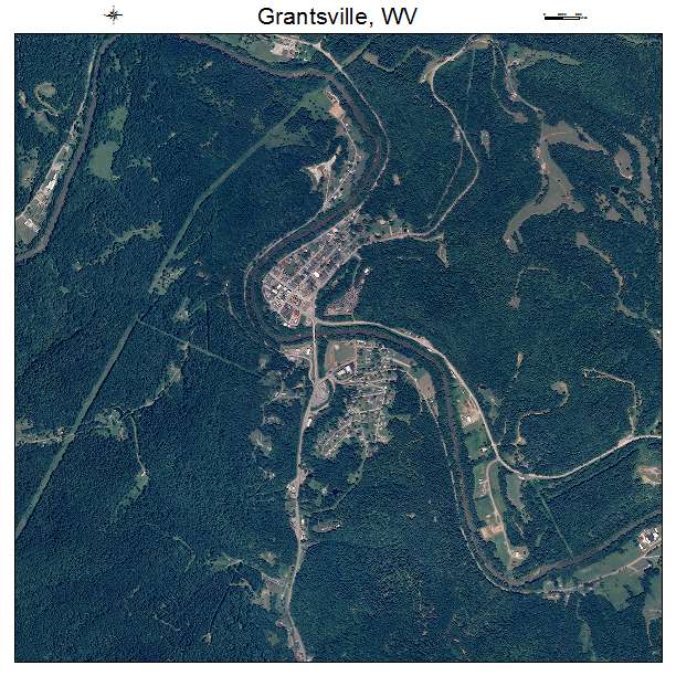 Grantsville, WV air photo map