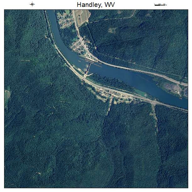 Handley, WV air photo map