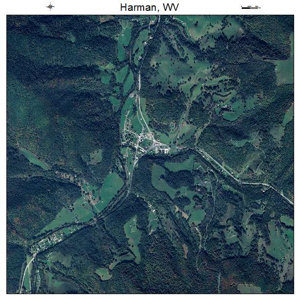 Harman, WV air photo map